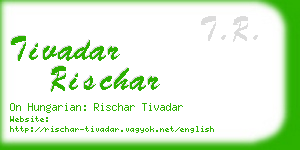 tivadar rischar business card